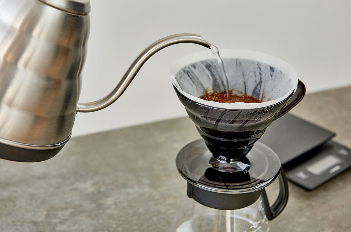 Hario V60 dripper - glass black - size 02